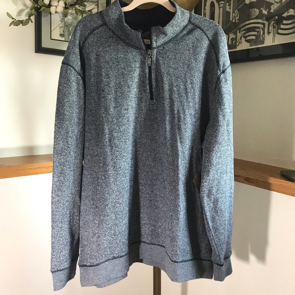 NWT Heathered Blue/Gray Pullover Sweater